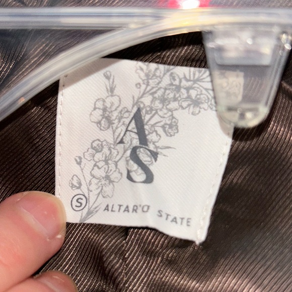 Brown Leather Jacket Altard State - Picture 3 of 4